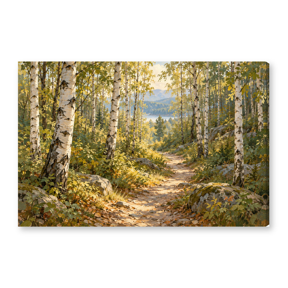 Canvas wall art on white background XM48