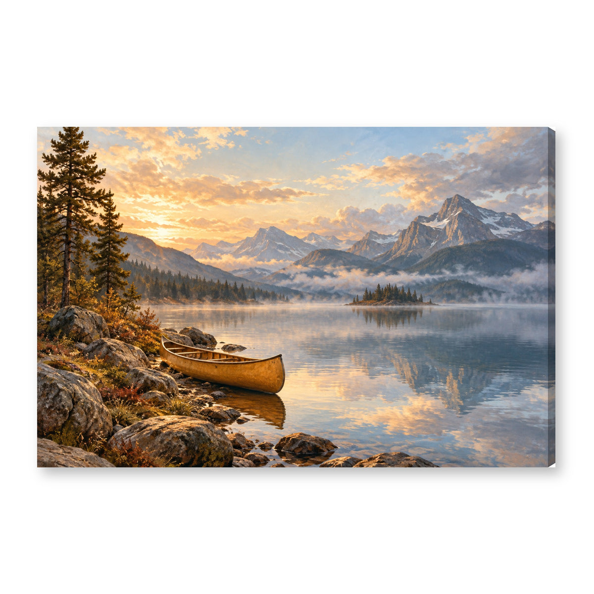Canvas wall art on white background XM49