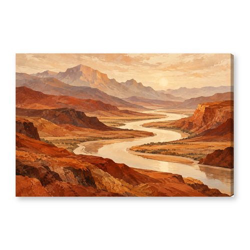 Canvas wall art on white background XM52