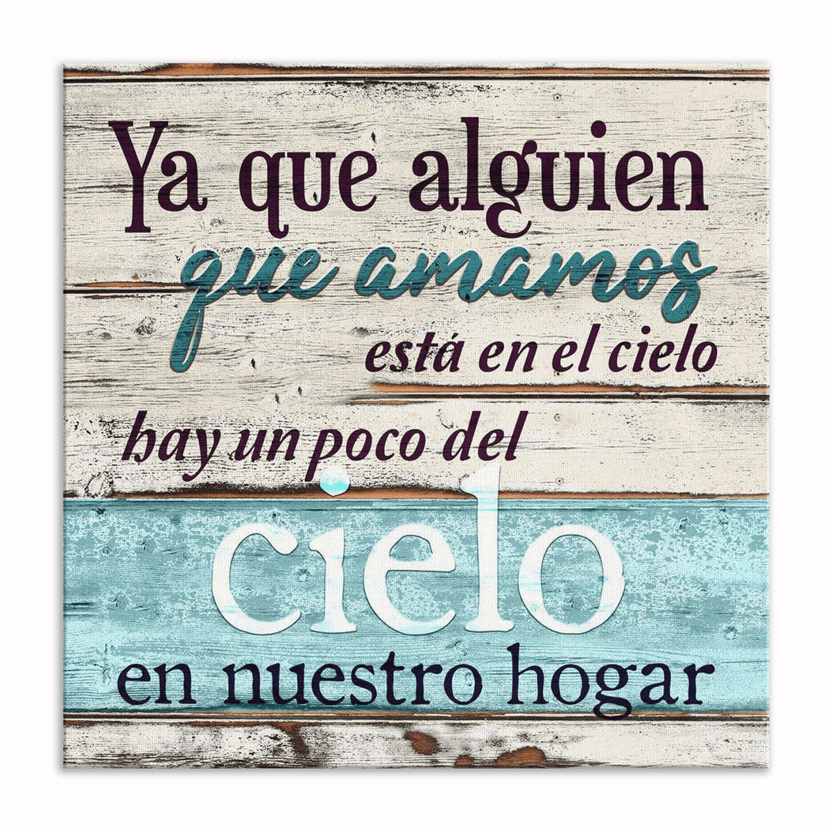 Alguien Que Amamos Esta En El Cielo Canvas – Memorial Wall Art