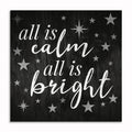 All Is Calm All Is Bright Canvas Wall Art – Christmas Decor