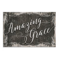 Amazing Grace Rustic Canvas Wall Art – Christian Farmhouse Decor