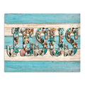 Seashell Jesus Canvas Wall Art – Coastal Christian Beach House Decor