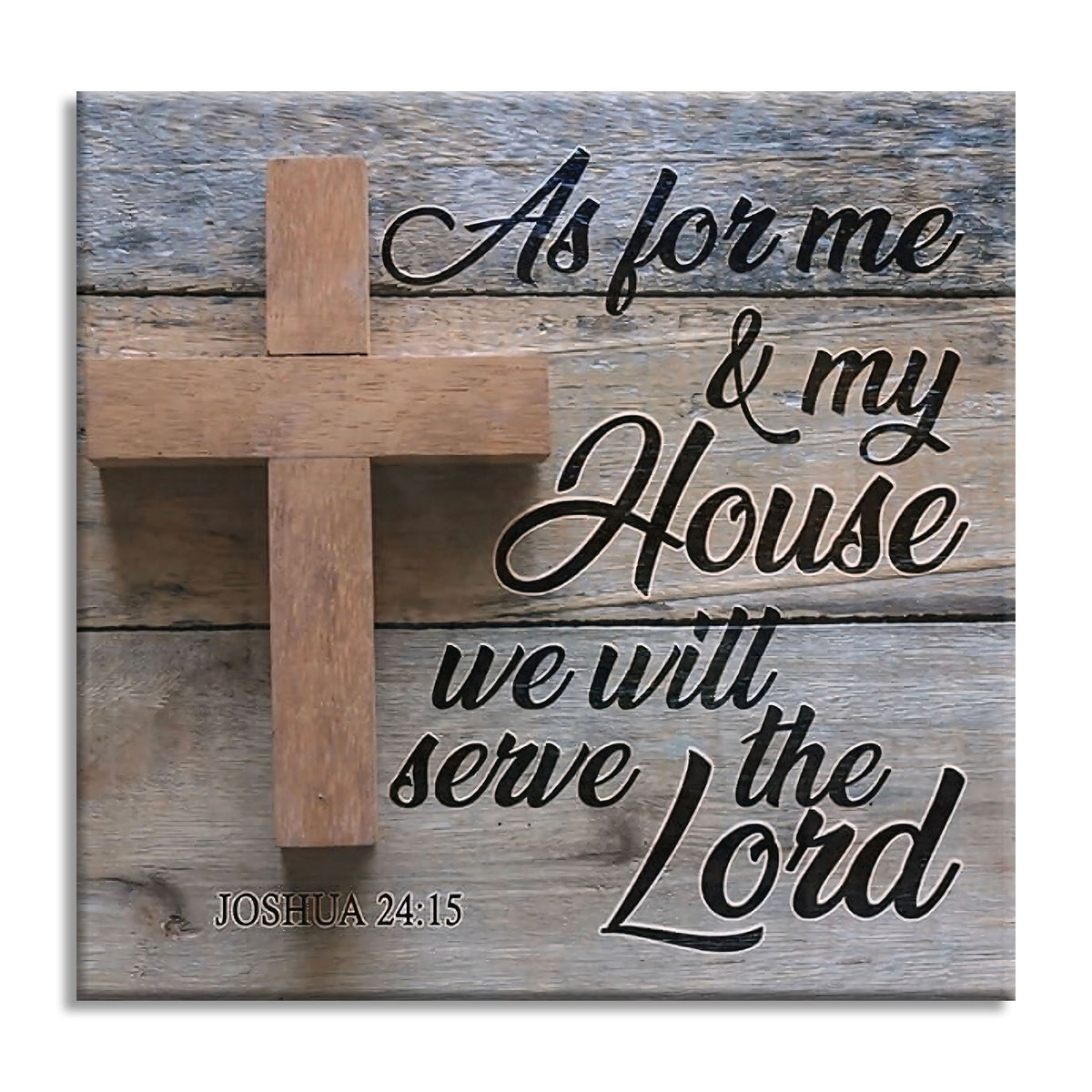 As For Me And My House We Will Serve The Lord Canvas – Christian Decor