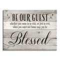 Be Our Guest May You Be Blessed Canvas – Christian Guest Room Decor