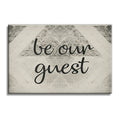 Be Our Guest Canvas Wall Art – Guest Room And Airbnb Decor