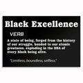 Black Excellence Canvas Wall Art – Definition Print Office Decor
