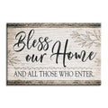 Bless Our Home And All Those Who Enter Canvas – Entryway Decor