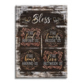 Bless The Food Before Us Canvas – Christian Dining Room Wall Decor