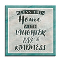 Bless This Home With Love And Laughter Canvas – Housewarming Decor