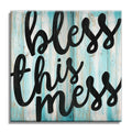 Bless This Mess Canvas Wall Art – Funny Family Home Decor