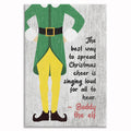 Buddy The Elf Christmas Cheer Canvas – Funny Holiday Wall Decor