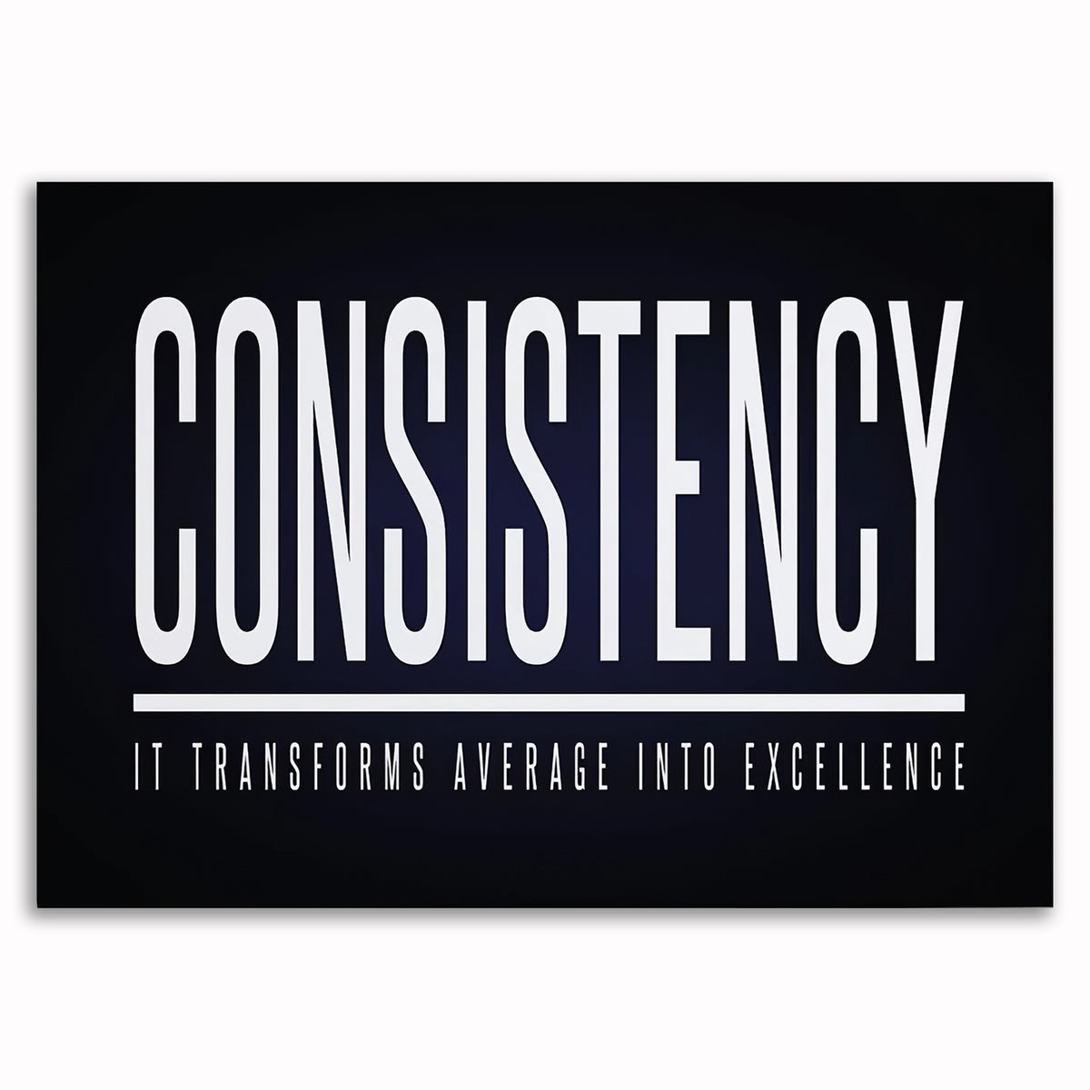Consistency Definition Canvas Wall Art – Motivational Office Decor