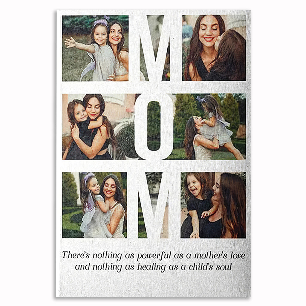 Personalized MOM Photo Collage Canvas – Mother's Day Gift