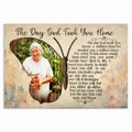 Personalized The Day God Took You Home Canvas – Memorial Photo Gift