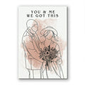 Personalized Couple Line Art Canvas – Minimal Custom Portrait