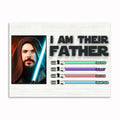 Personalized I Am Their Father Canvas – Funny Father's Day Gift