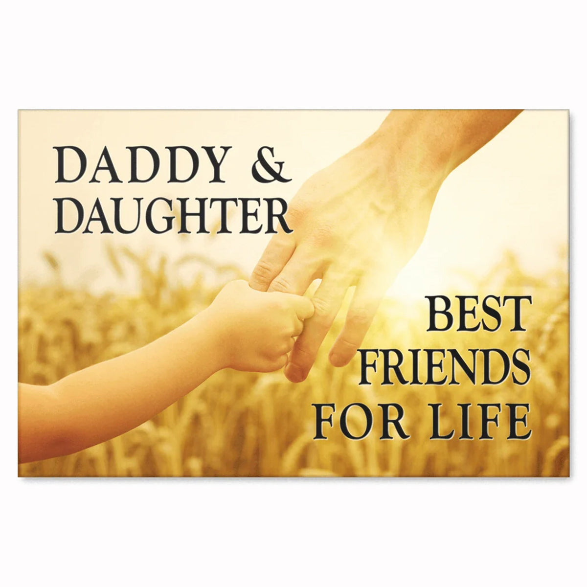 Daddy And Daughter Sunset Canvas – Father Daughter Wall Art