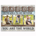 Personalized DADDY Photo Tile Canvas – Custom Father's Day Gift