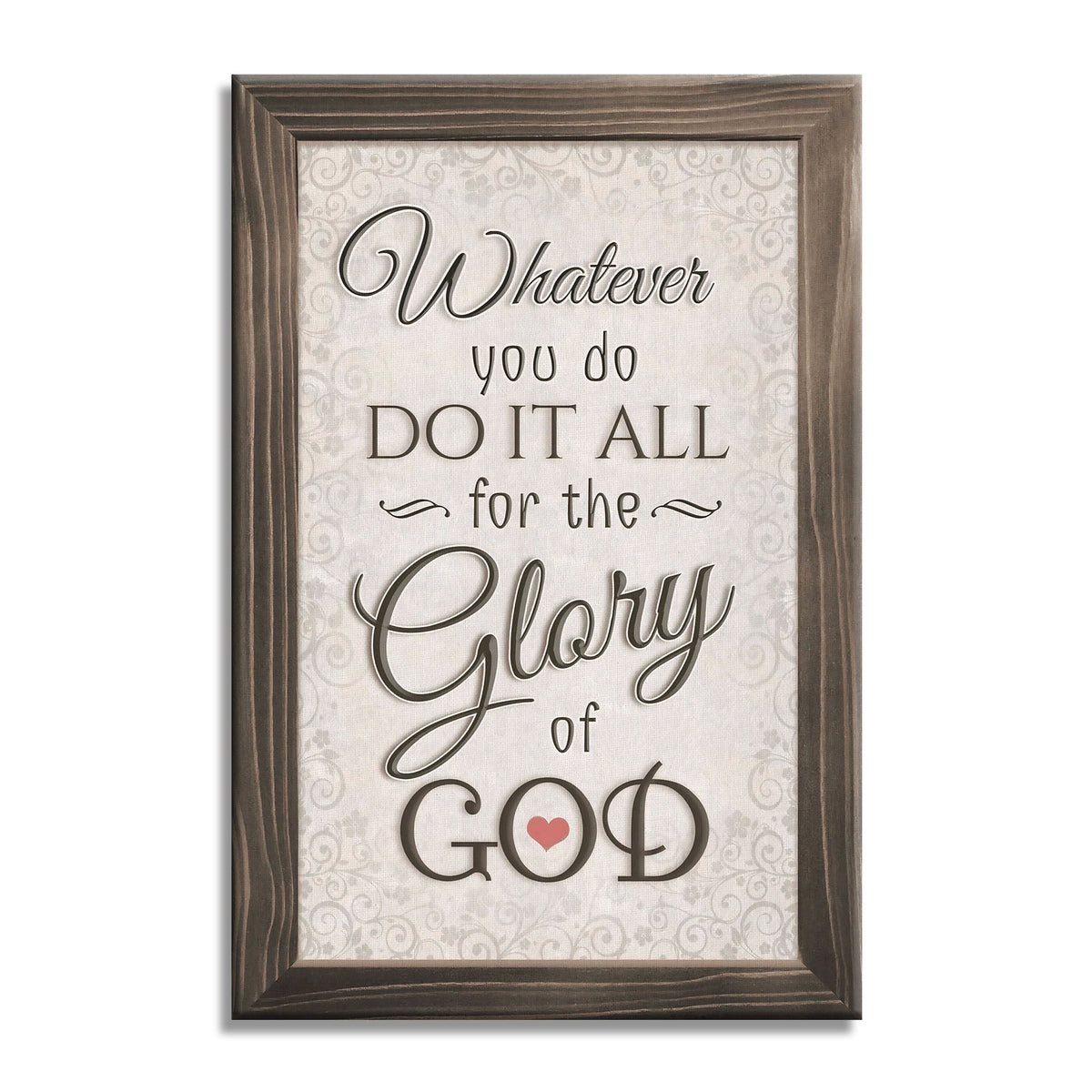 Do It All For The Glory Of God Canvas – Framed Look Christian Wall Art