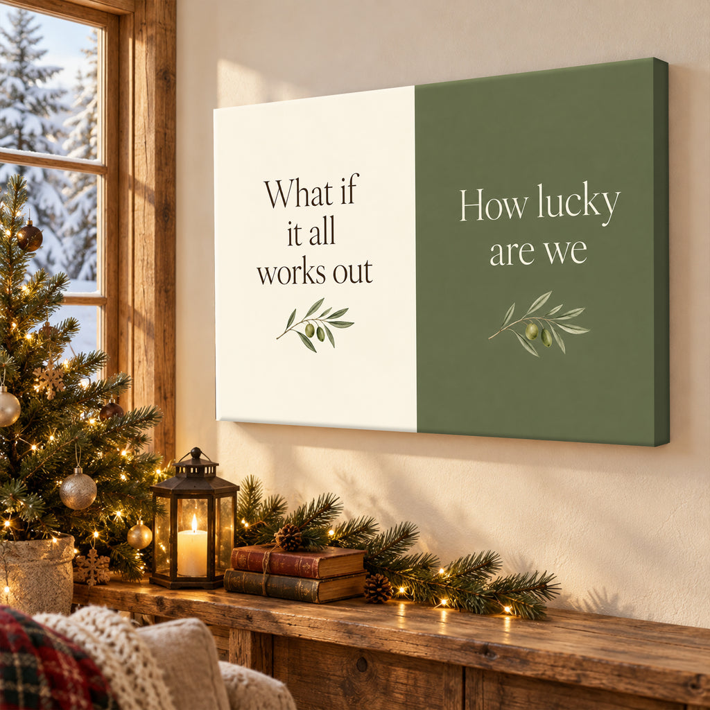 What If It All Works Out Wall Art - room mockup 6