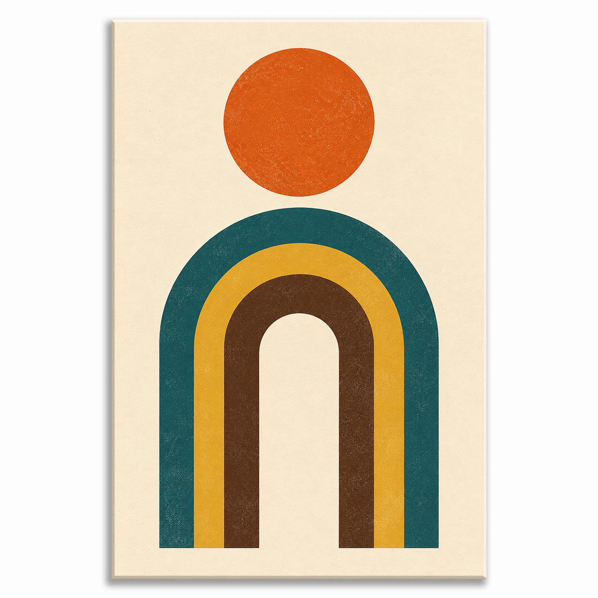 Set of 3 Mid Century Boho Wall Art - room mockup 11