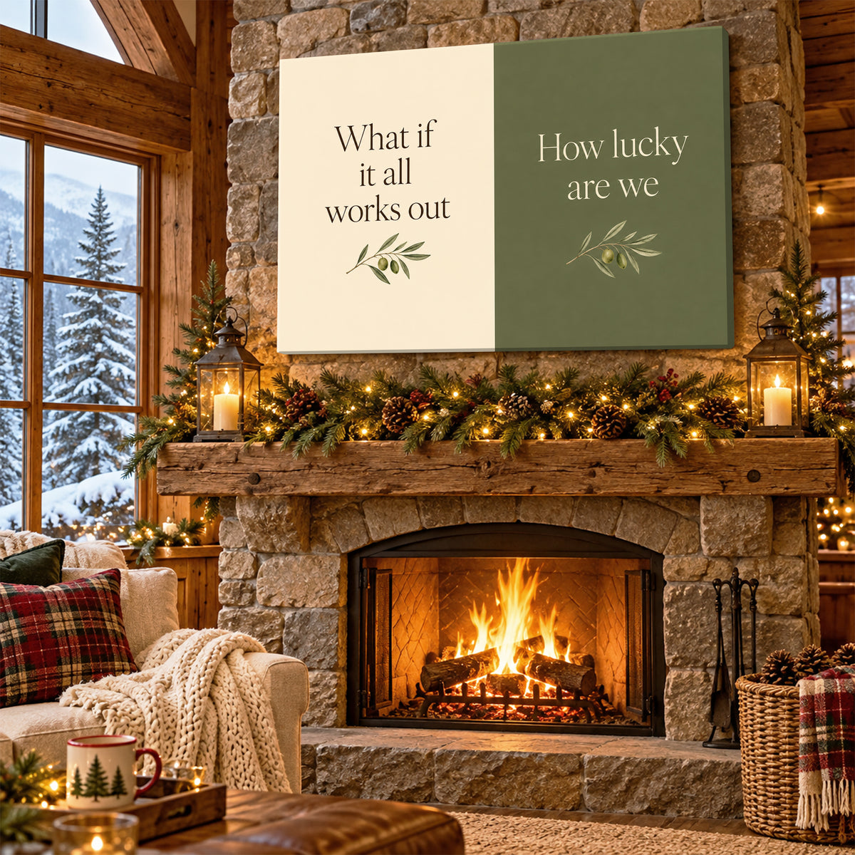What If It All Works Out Wall Art - room mockup 9