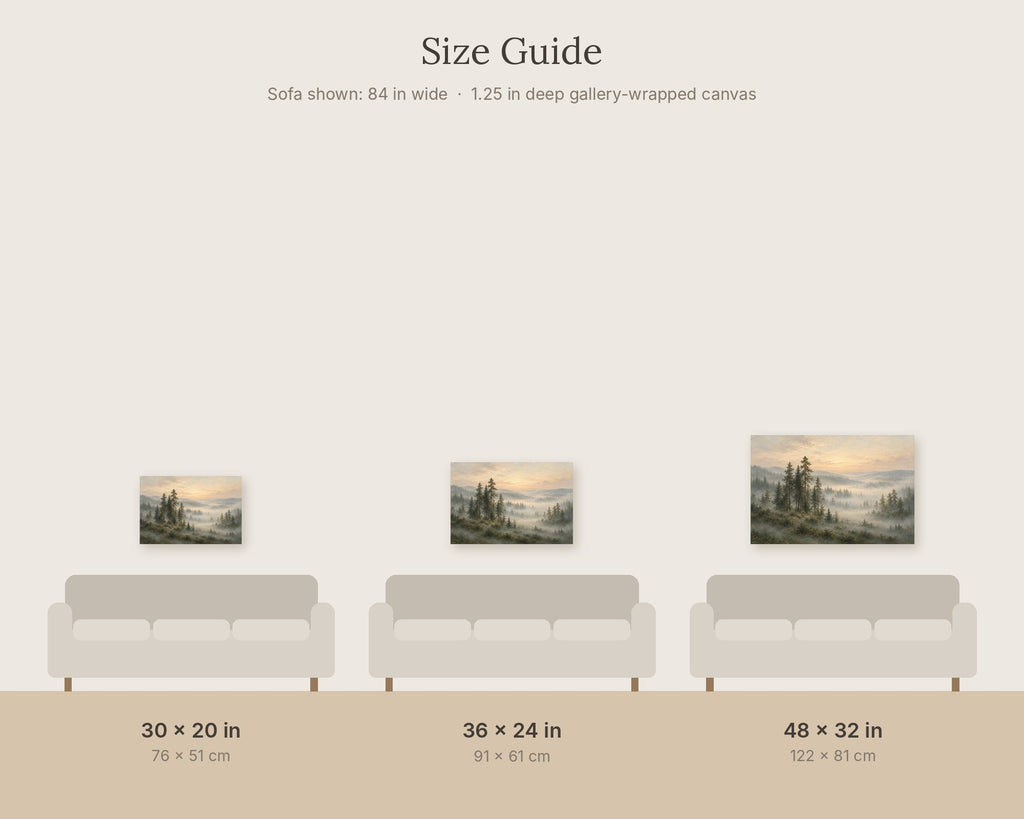 PINE size guide