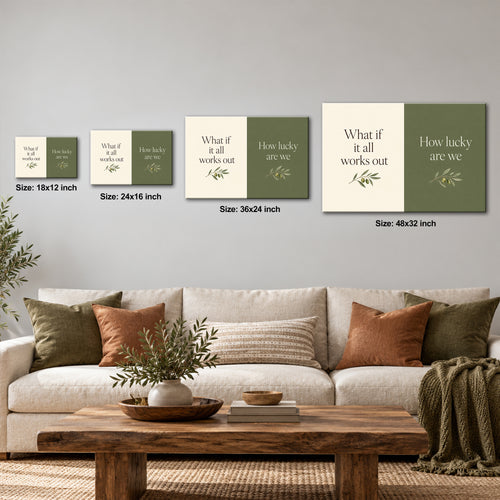 What If It All Works Out Wall Art - room mockup 1