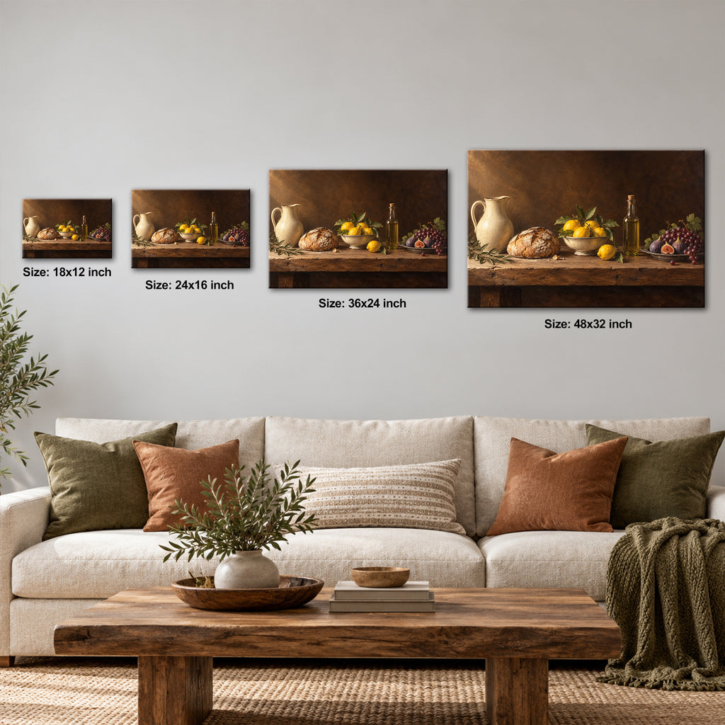 Rustic Kitchen Still Life Wall Art - room mockup 1