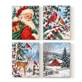 Set of 4 Vintage Christmas Card Wall Art - main image