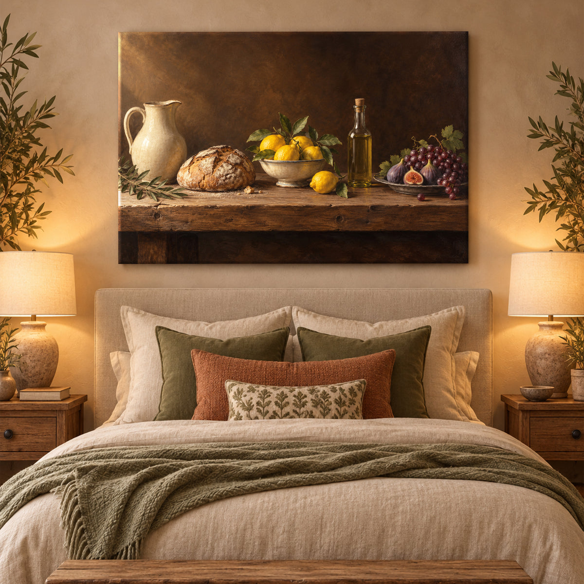 Rustic Kitchen Still Life Wall Art - room mockup 2