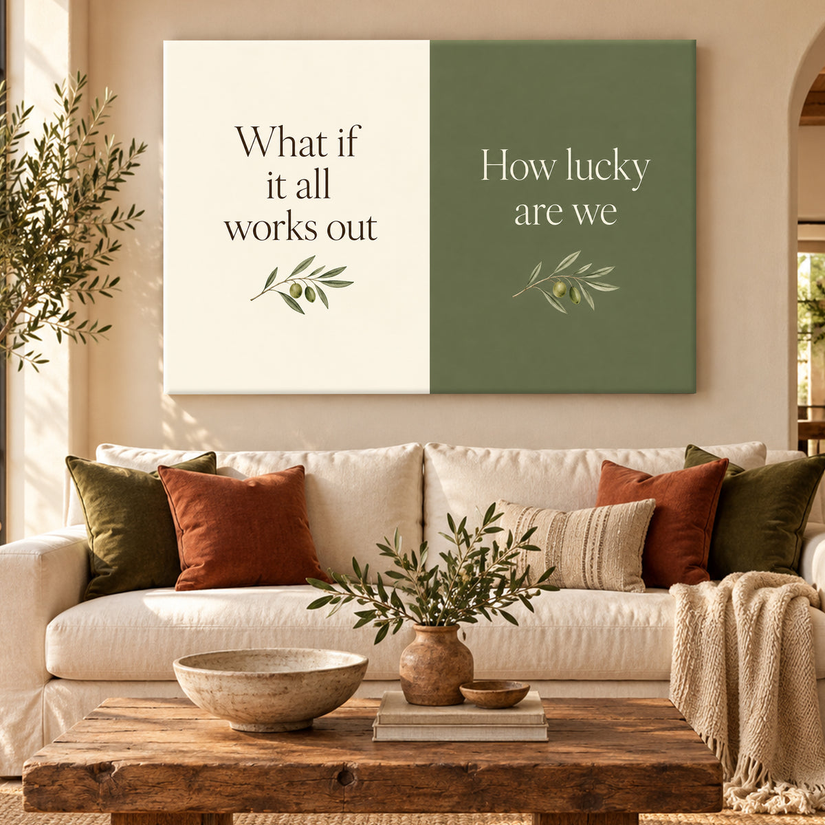 What If It All Works Out Wall Art - room mockup 4