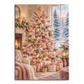 Pink Christmas Tree Wall Art - main image