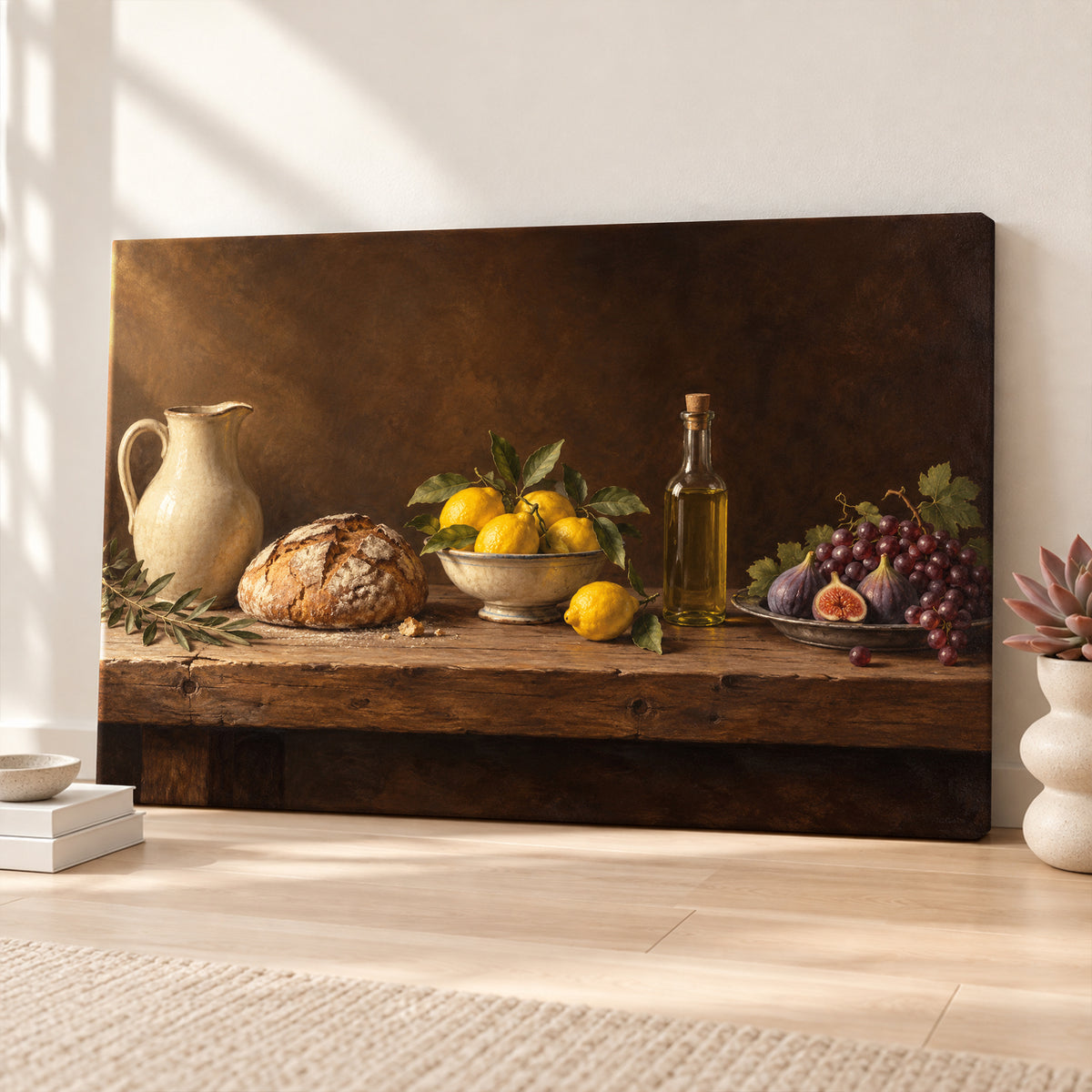 Rustic Kitchen Still Life Wall Art - room mockup 3
