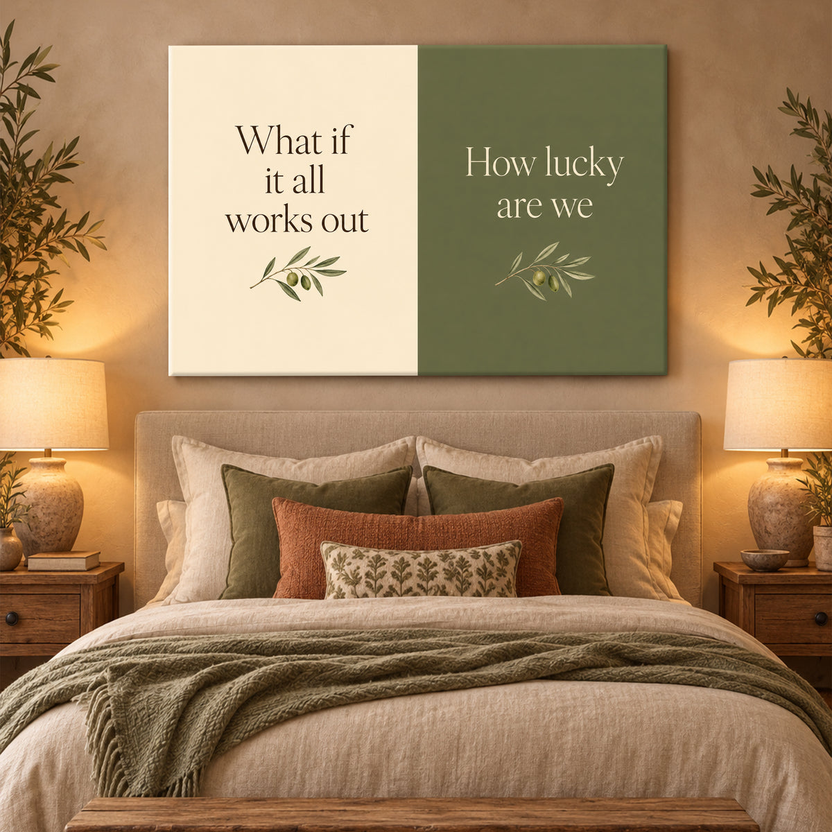 What If It All Works Out Wall Art - room mockup 2