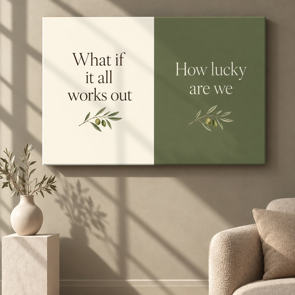 What If It All Works Out Wall Art - room mockup 8