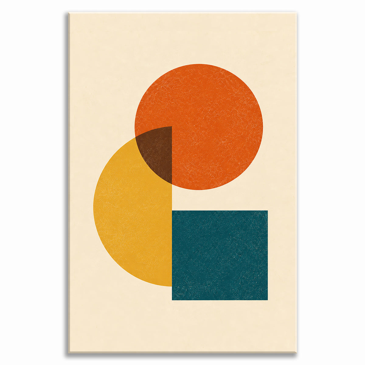 Set of 3 Mid Century Boho Wall Art - room mockup 12