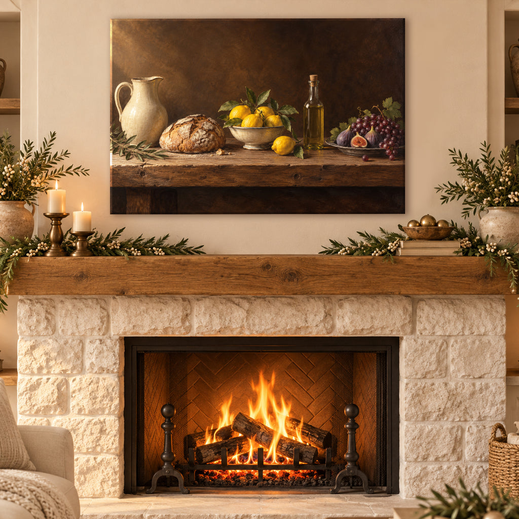 Rustic Kitchen Still Life Wall Art - room mockup 7