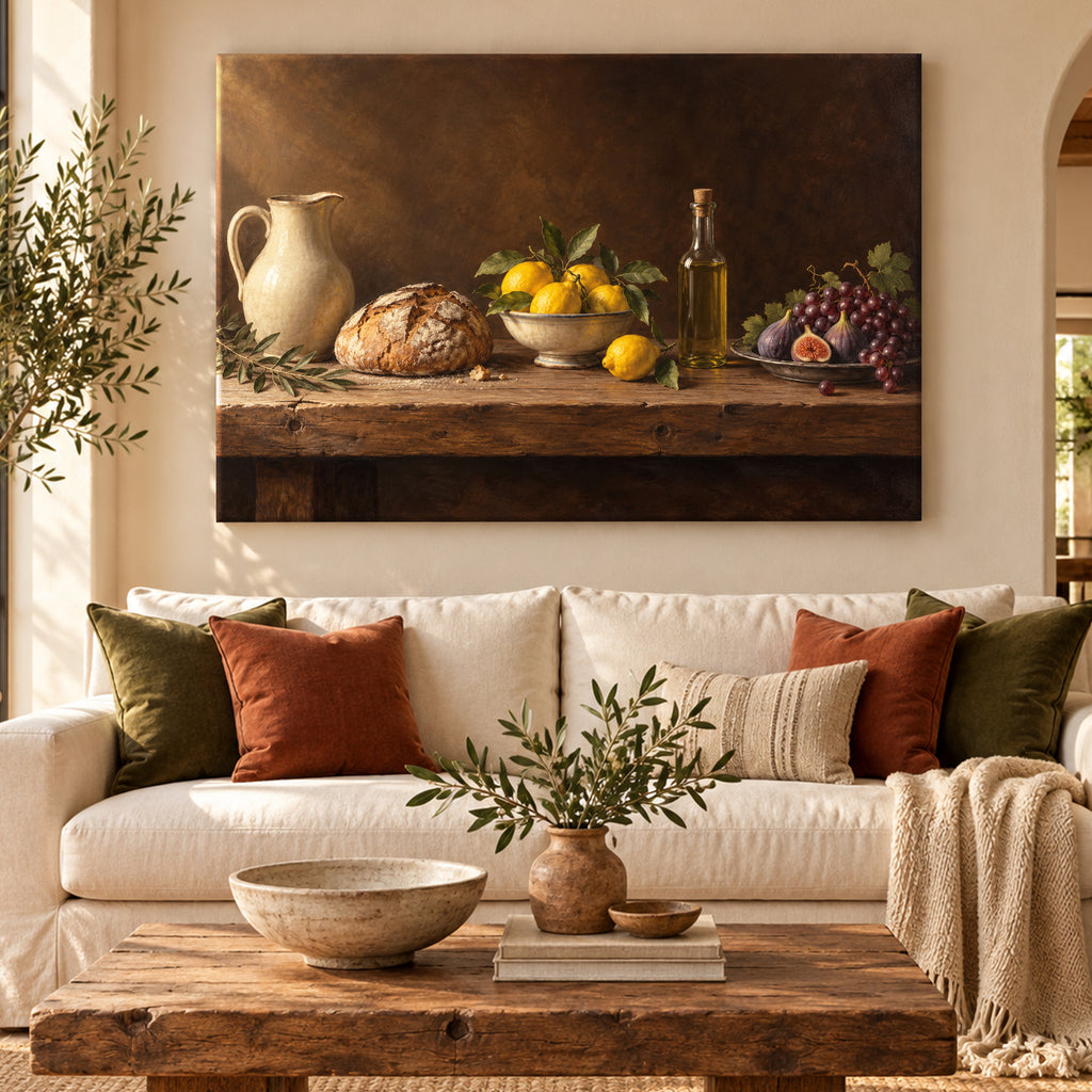 Rustic Kitchen Still Life Wall Art - room mockup 4