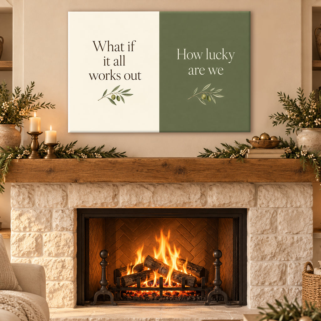 What If It All Works Out Wall Art - room mockup 7