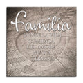 Familia Donde La Vida Comienza Canvas – Spanish Family Wall Art