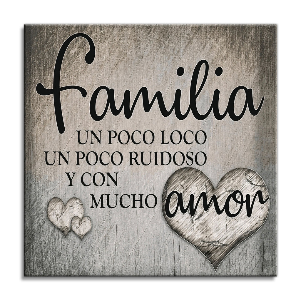 Familia Amor Canvas Wall Art – Spanish Family Home Decor