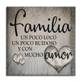 Familia Amor Canvas Wall Art – Spanish Family Home Decor