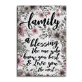 Family A Blessing The Ones Who Love You Most Canvas – Floral Wall Art