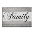 Family Is Everything Canvas Wall Art – Grey Farmhouse Home Decor