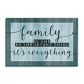 Family Is Not An Important Thing It's Everything Canvas – Teal Decor