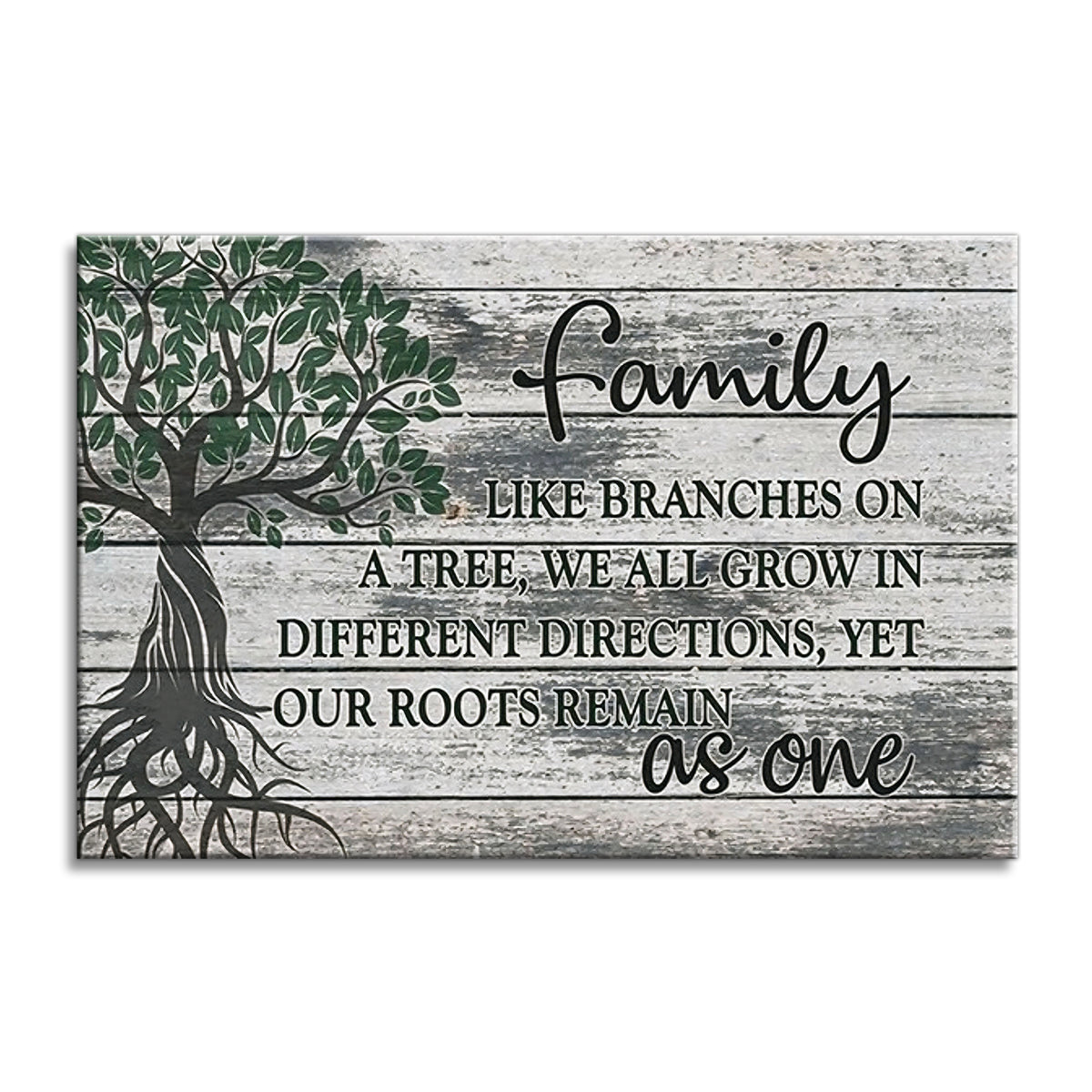 Family Tree Roots Remain As One Canvas – Family Wall Art