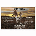 To My Dad Partners For Life Canvas – Father's Day Gift From Son