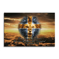 Lion Of Judah Fear Not Canvas Wall Art – Christian Wall Decor